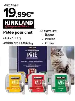 Costco KIRKLAND Pâtée pour chat offre