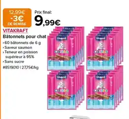 Costco VITAKRAFT Bâtonnets pour chat offre