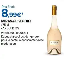Costco MIRAVAL STUDIO offre