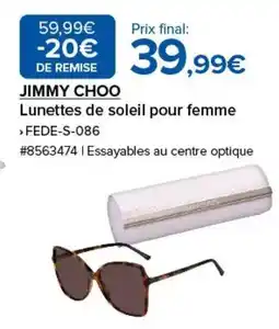 Costco JIMMY CHOO Lunettes de soleil pour femme offre