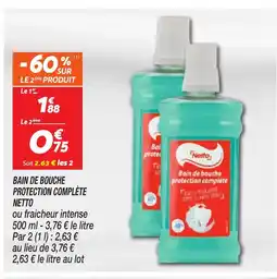 Netto NETTO Bain de bouche protection complète offre