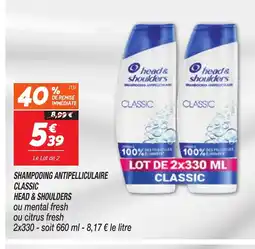 Netto HEAD&SHOULDERS Shampooing antipelliculaire classic offre
