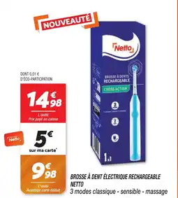 Netto NETTO Brosse à dents rechargeable cross action offre