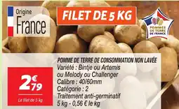 Netto Pomme de terre de consommation non lavée offre