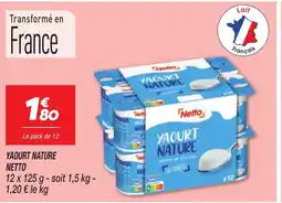 Netto NETTO Yaourt nature offre