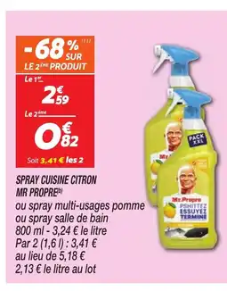 Netto MR PROPRE Spray cuisine citron offre