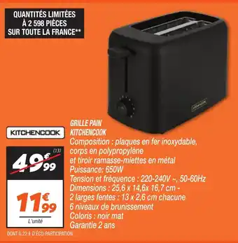 Netto KITCHENCOOK Grille pain offre