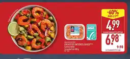 ALDI GOLDEN SEAFOOD Crevettes entières cuites offre