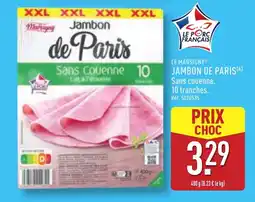 ALDI LE MARSIGNY Jambon de paris offre