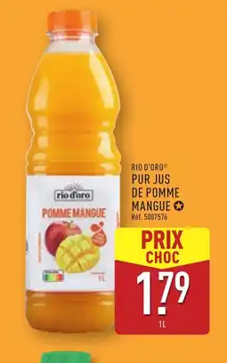 ALDI RIO D'ORO Pur jus de pomme mangue offre