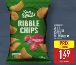 ALDI SUN SNACKS Chips ondulées saveur bolognaise offre