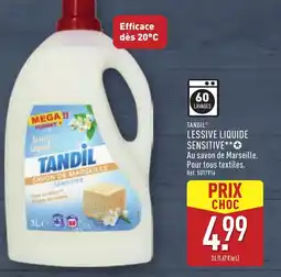 ALDI TANDIL Lessive liquide sensitive offre