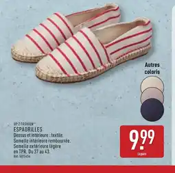 ALDI UP 2 FASHION Espadrilles offre