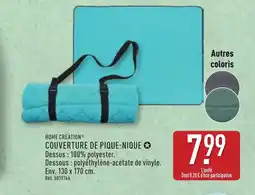 ALDI HOME CREATION Couverture de pique-nique offre
