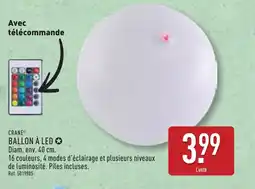 ALDI CRANE Ballon à led offre