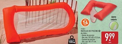 ALDI CRANE Matelas de piscine offre