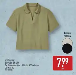 ALDI UP 2 FASHION Blouse en lin offre