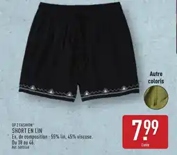 ALDI UP 2 FASHION Short en lin offre