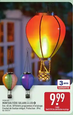 ALDI CASALUX Montgolfière solaire à led offre