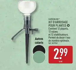 ALDI GARDENLINE Kit d'arrosage pour plantes offre