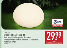 ALDI CASALUX Sphère solaire led offre