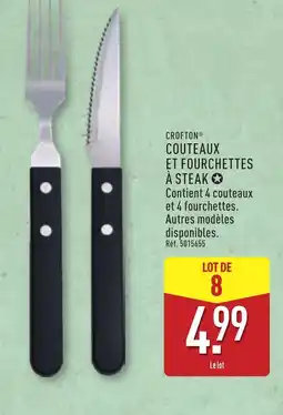 ALDI CROFTON Couteaux et fourchettes à steak offre