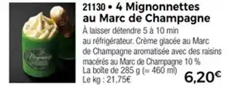 Thiriet 4 mignonnettes au marc de champagne offre
