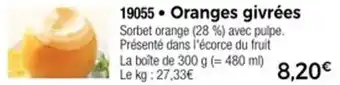 Thiriet Oranges givrées offre