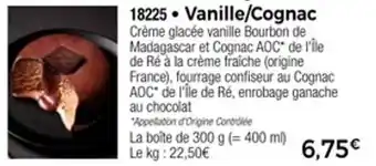 Thiriet Vanille cognac offre
