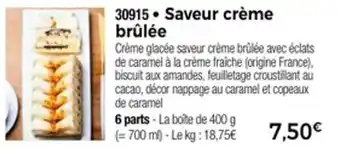 Thiriet Saveur crème brûlée offre