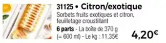 Thiriet Citron exotique offre