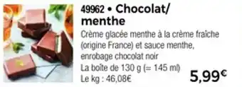 Thiriet Chocolat menthe offre