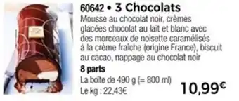 Thiriet 3 chocolats offre