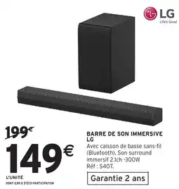 LG Barre de son immersive
