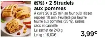 Thiriet 2 strudels aux pommes offre