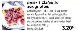 Thiriet 1 clafoutis aux griottes offre