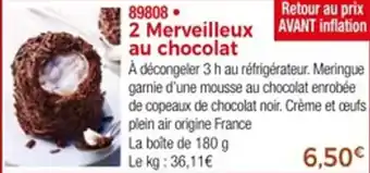 Thiriet Merveilleux au chocolat offre