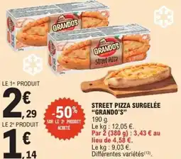 E.Leclerc Express "GRANDO'S" Street pizza surgelée offre