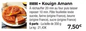 Thiriet Kouign amann offre