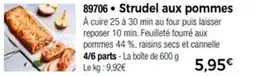 Strudel aux pommes