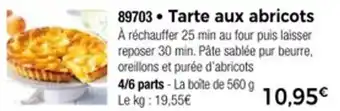 Thiriet Tarte aux abricots offre