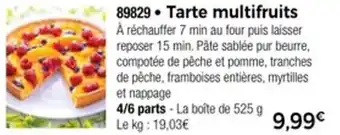 Thiriet Tarte multifruits offre