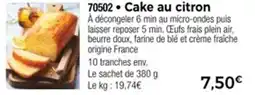 Thiriet Cake au citron offre