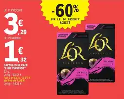 E.Leclerc Express "L'OR ESPRESSO" Capsules de café offre