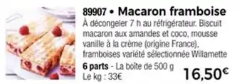 Thiriet Macaron framboise offre