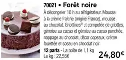 Thiriet Forêt noire offre