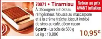 Thiriet Tiramisu offre