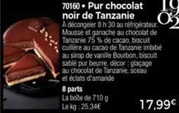 Thiriet Pur chocolat noir de tanzanie offre