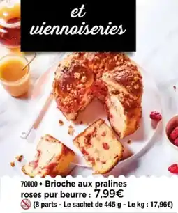 Brioche aux pralines