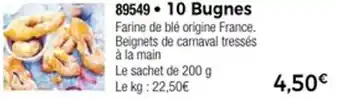 Thiriet 10 bugnes offre